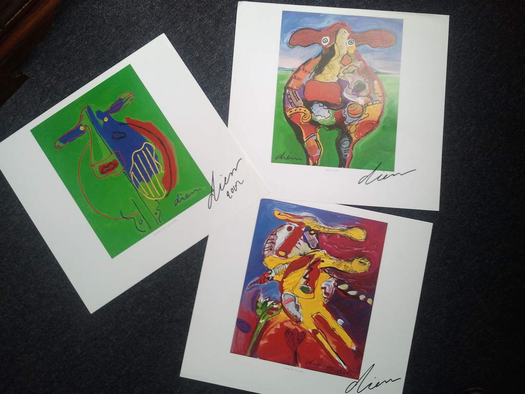 Peter Diem - Set van 3 Artprints - Gesigneerd in Markerstift kopen? Bied vanaf 10!