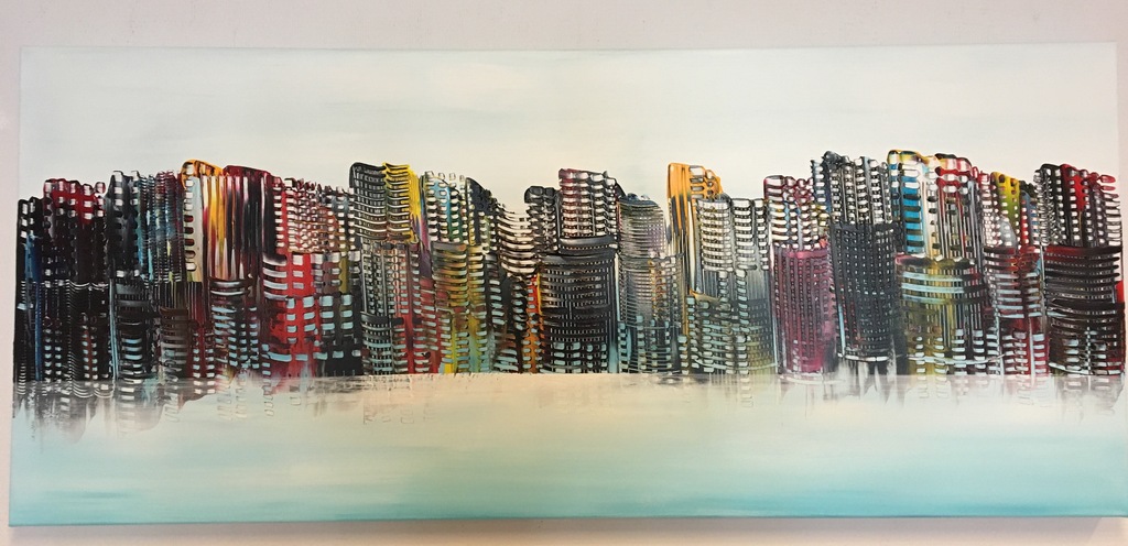 Gena - Skyline - Gesigneerd kopen? Bied vanaf 200!