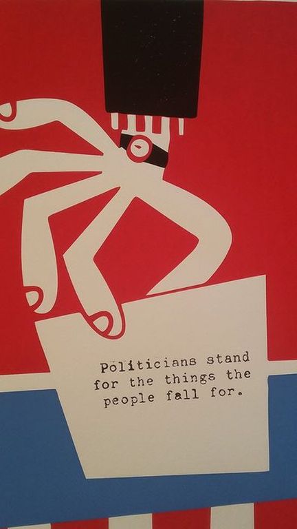 Hayden Kays - Tweeluik - Vote (blue&red edition) - handgesigneerde zeefdruk kopen? Bied vanaf 145!