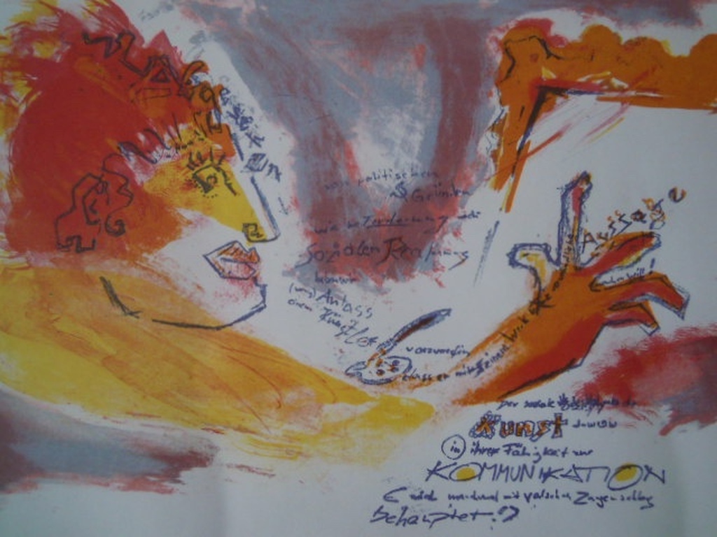 Litho CHRISTINE WEBER 1963 - hand gesigneerd nr. 13/14 - 60 X 50 cm. kopen? Bied vanaf 8!