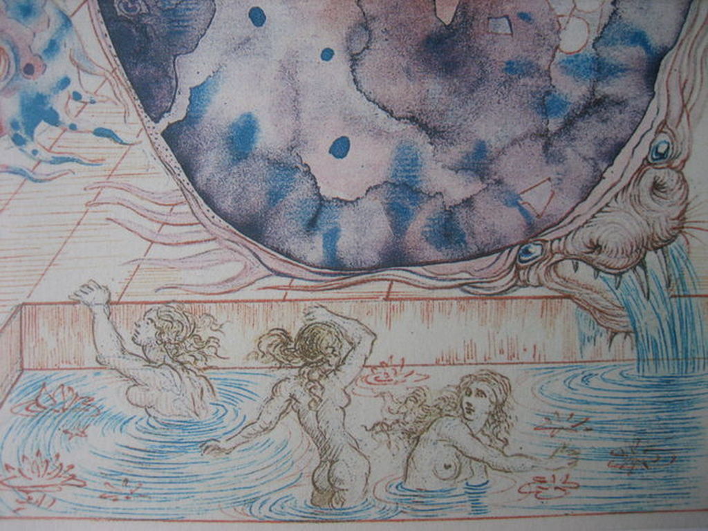 Salvador Dalí - La maison sans vent - Bath of the Nymphs - Lithografie - 1949 kopen? Bied vanaf 1!