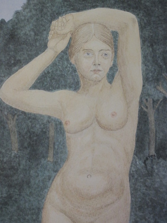 H.Paschke 1931 aquarel "staand naakt" sociaal realisme kopen? Bied vanaf 1!