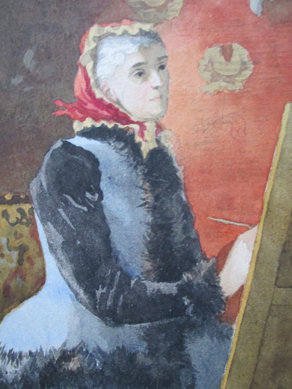 Onbekend, aquarel, schilderende vrouw kopen? Bied vanaf 40!