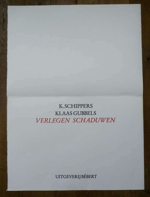 Klaas Gubbels - Map: Verlegen schaduwen - 1981 kopen? Bied vanaf 1!