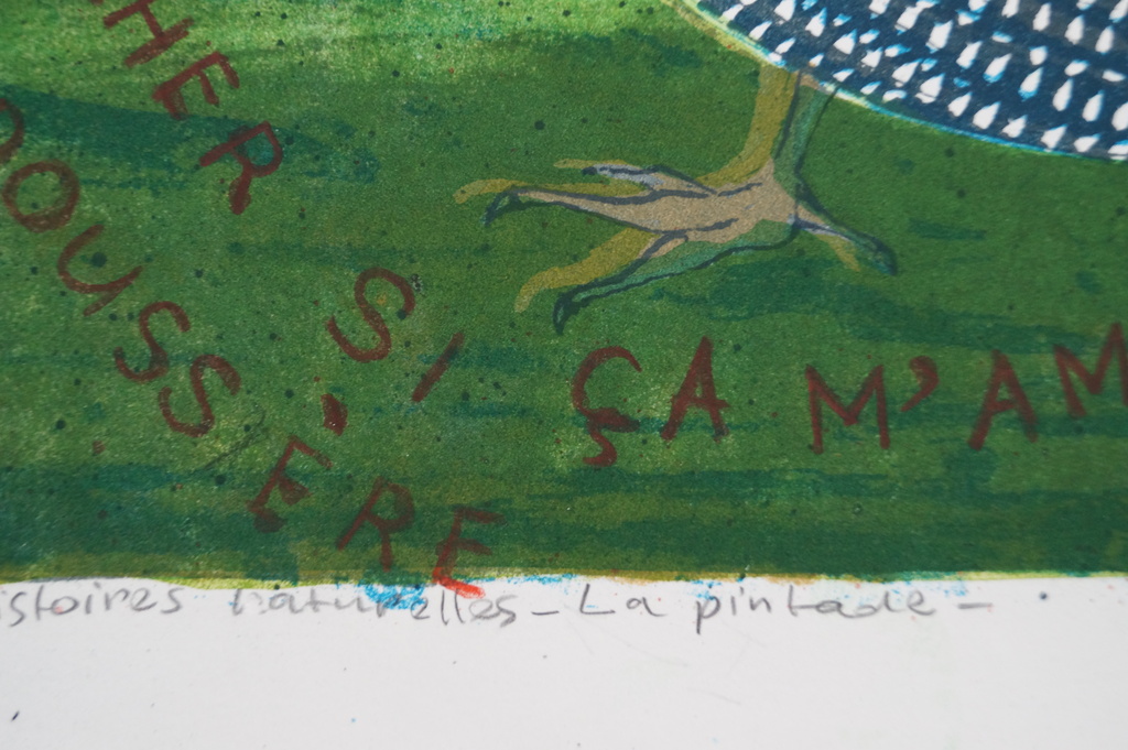 Joost Minnigh - gesigneerde litho - La pintade - 2001 - 10 ex. kopen? Bied vanaf 1!