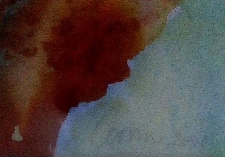 LAATSTE KEER: Corine van Dolder - Ingelijste aquarel, groot kopen? Bied vanaf 35!