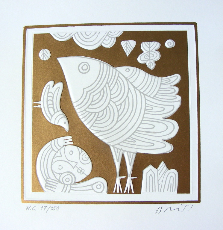 Sami Briss, lithografie, handgenummerd en gesigneerd! kopen? Bied vanaf 25!