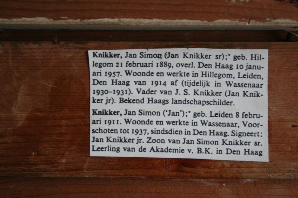 Jan Simon Knikker Sr. - olieverf op doek - dorps tafereel aan het water  kopen? Bied vanaf 420!