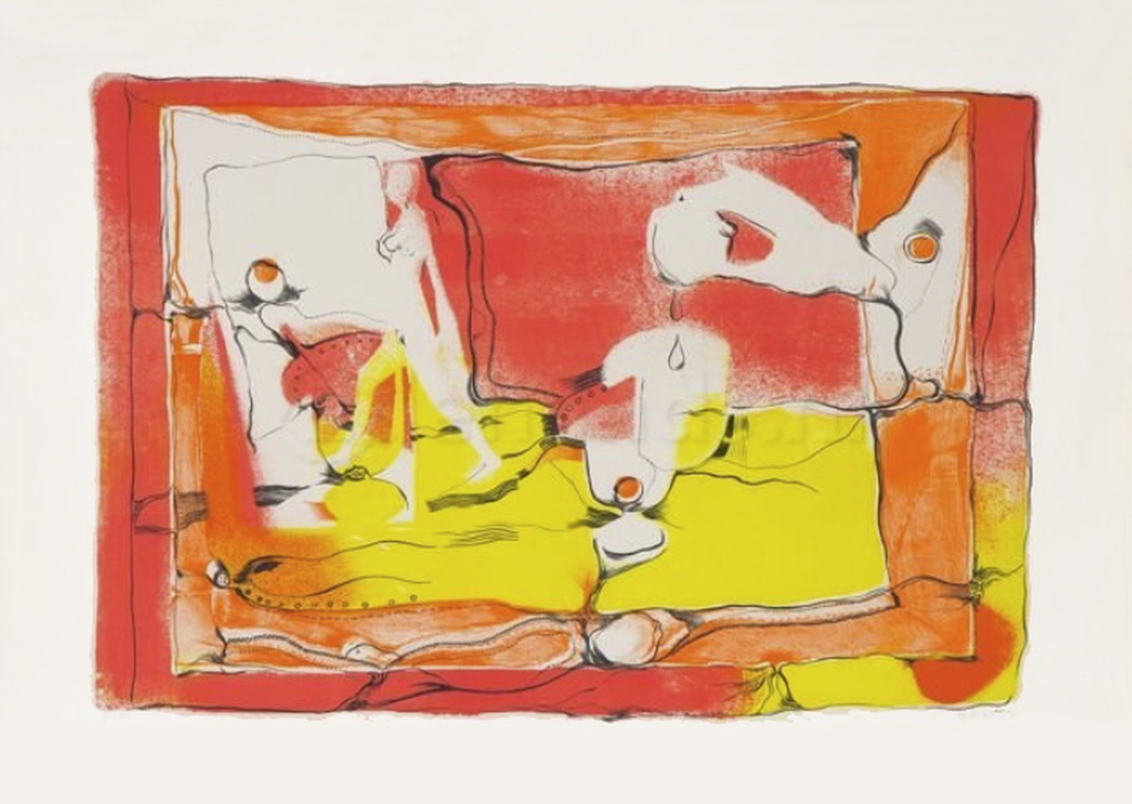 Michel Cardena, kleurenlitho, zomerlimonade, 1967 kopen? Bied vanaf 50!