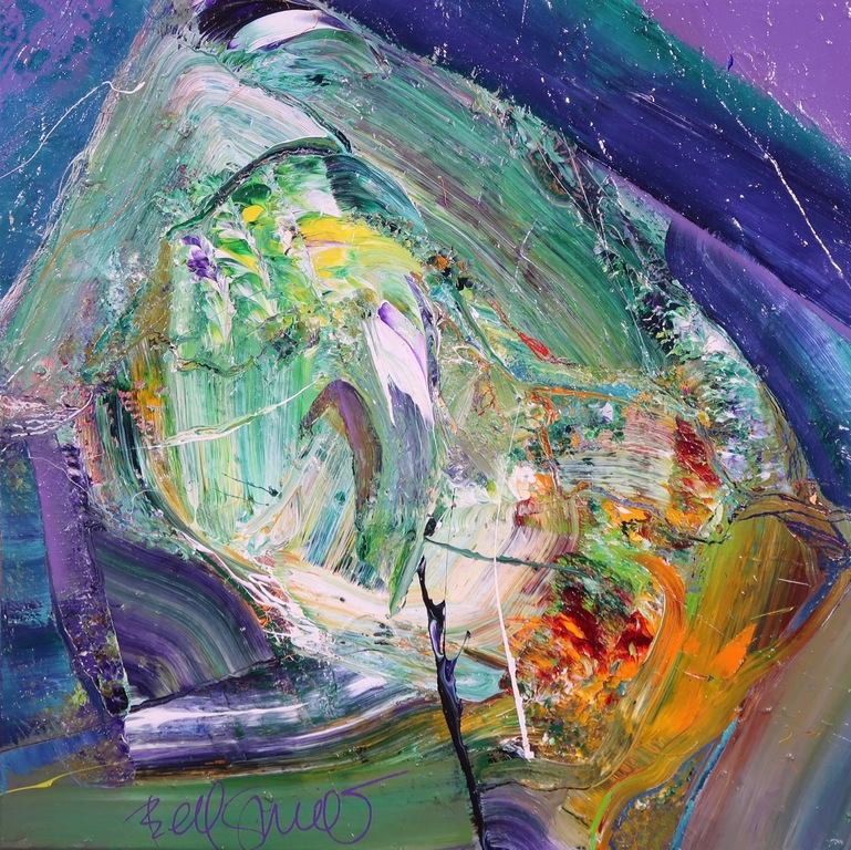 Bert Smidt: Acryl op doek, Z.T. - Ingelijst verkocht voor € 150!