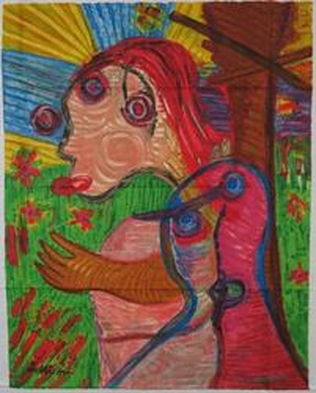 Lotti van der Gaag, Le jardin de la plante géante nommée l'arbre verkocht voor € 43!