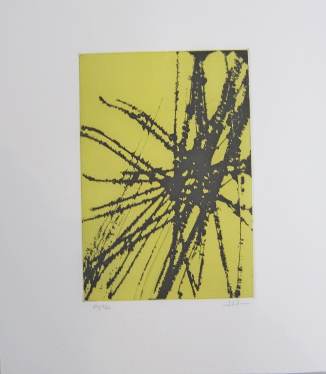 Hans Hartung - twee etsen - hand gesigneerd - jaar: 1989 - laatste kans! kopen? Bied vanaf 345!