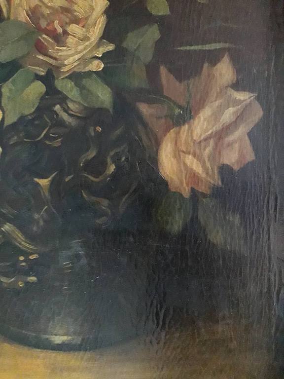 Zeldzaam, Izaak Stortenbeker,(1865 - 1895). Stilleven met witte rozen. kopen? Bied vanaf 175!