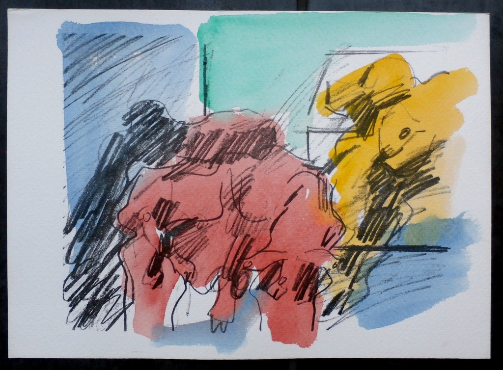 Jan Sierhuis - handingekleurde litho - 1974 kopen? Bied vanaf 45!