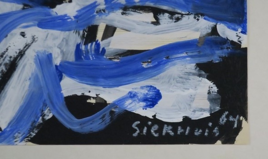 Jan Sierhuis: Gemengde techniek op papier, Twee figuren kopen? Bied vanaf 250!