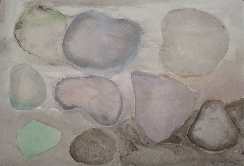 Kees Franse, Aquarel, vruchten, gesigneerd kopen? Bied vanaf 75!