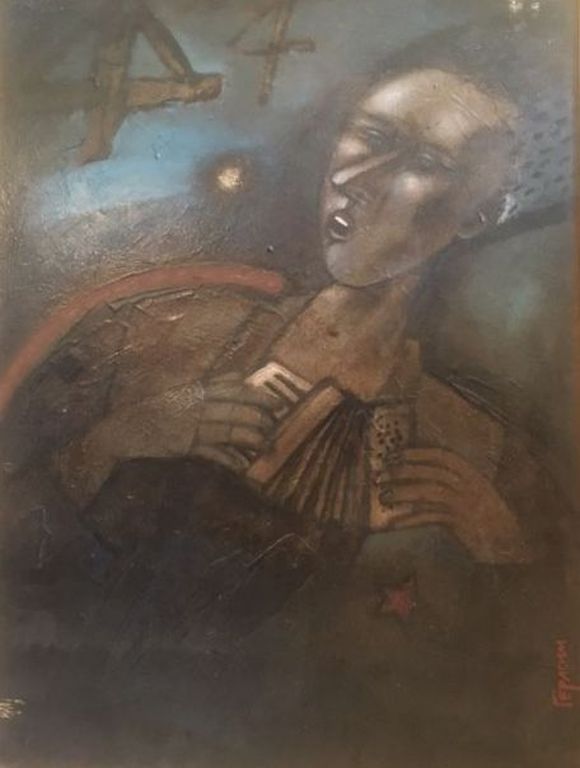 Alexander Gerasimov (1955 - ) - Accordeon speler kopen? Bied vanaf 1!