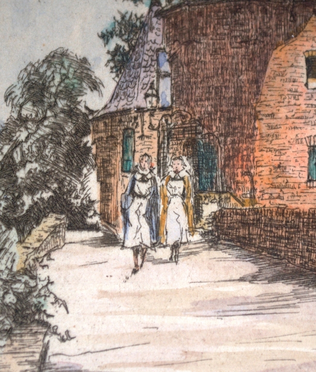 Amersfoort, de Monnikendam - gesigneerde kleurets kopen? Bied vanaf 25!