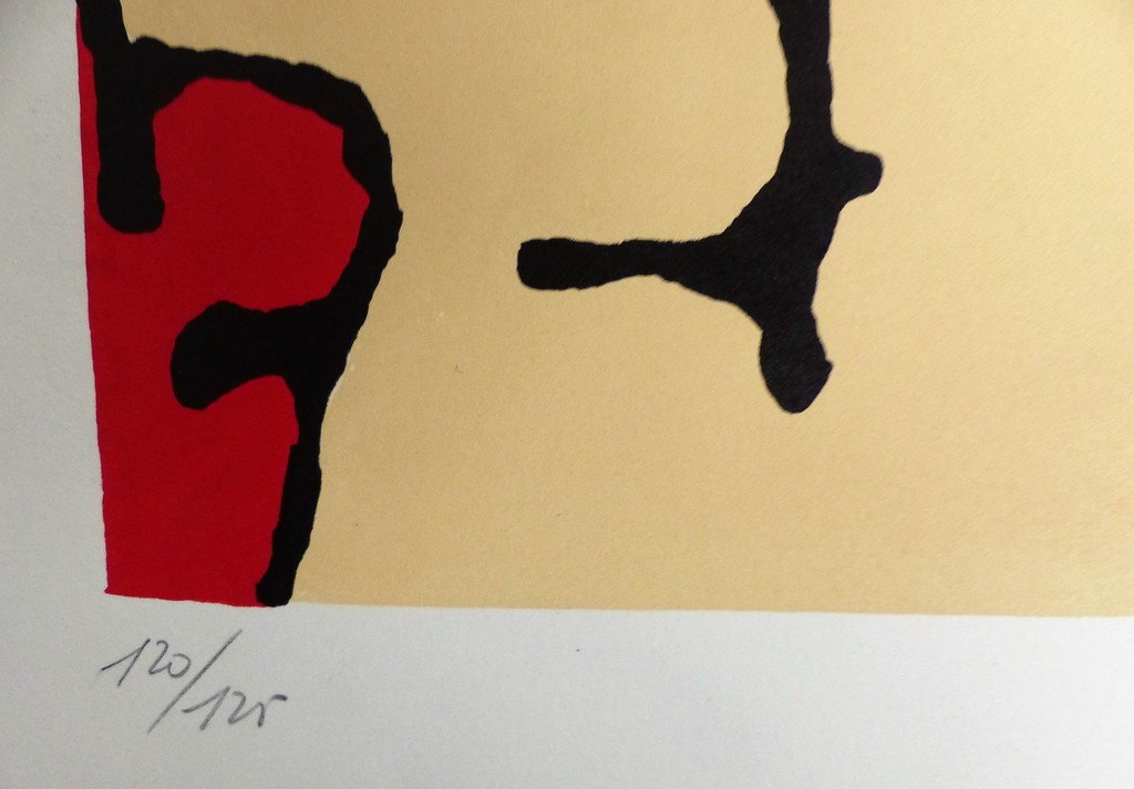 Willem Brauck, Zeefdruk op papier,Abstract,Handgesigneerd kopen? Bied vanaf 30!