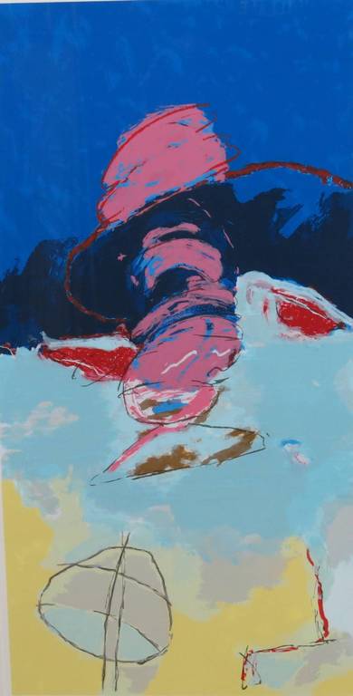 Henk van Vessem: Zeefdruk, Kleuren - Ingelijst (groot) kopen? Bied vanaf 40!