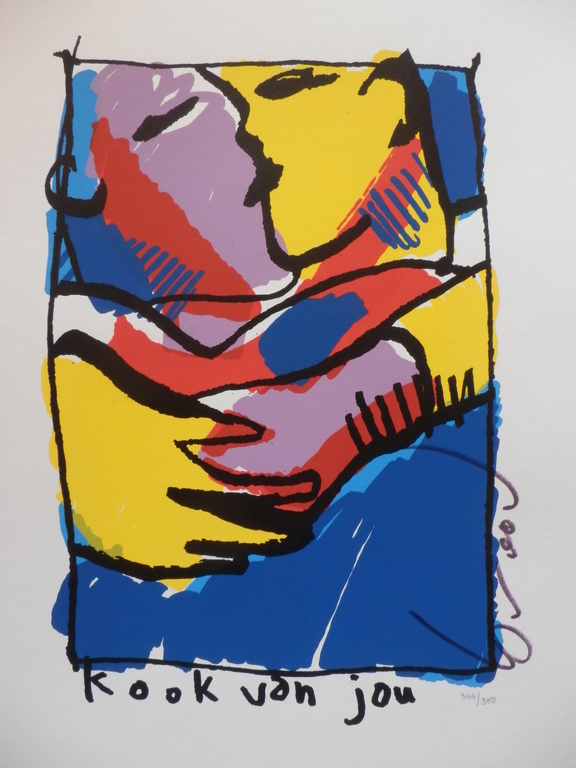 HERMAN BROOD  HANDGESIGNEERDE En Gelimiteerde ZEEFDRUK  'K OOK VAN JOU verkocht voor € 195!