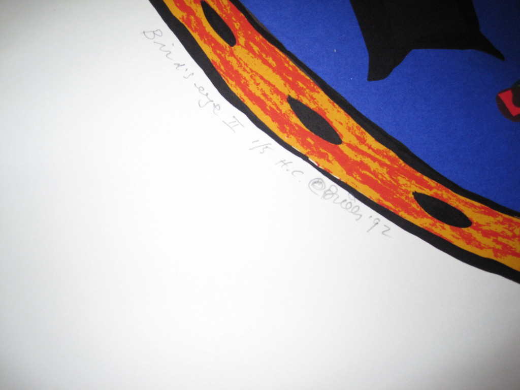 BRIELS, GESIGNEERDE ZEEFDRUK BIRD'S EYE 1992 kopen? Bied vanaf 80!