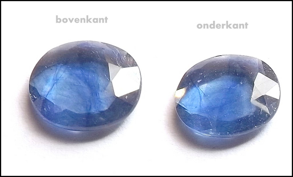 Dubbelzijdig facet geslepen Blauwe Saffier van 3.70 kt - gecertificeerd kopen? Bied vanaf 1!