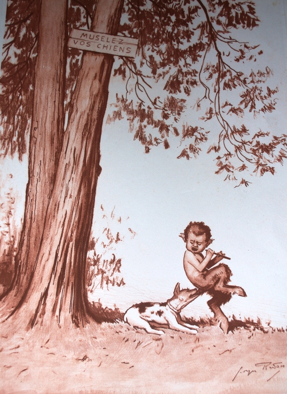 Muselez vos chiens - ets vernis-mou 1931- gesigneerd  kopen? Bied vanaf 35!