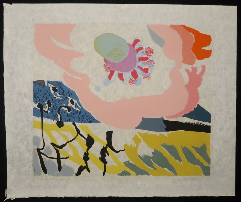 Marianne van der Heijden: Linosnede, Ruimtelijk contact kopen? Bied vanaf 20!