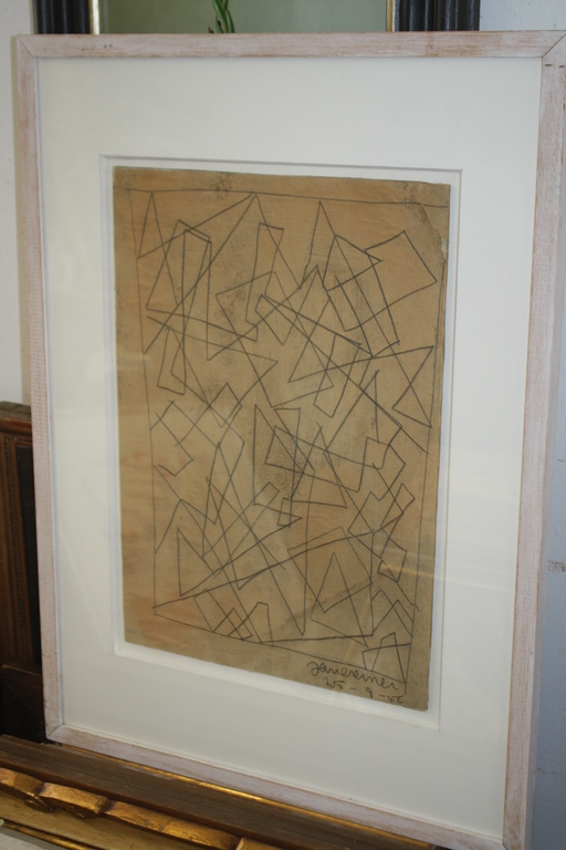 toegschr JAN CREMER - CUBISTISCHE TEKENING - VROEG WERK STUDIE kopen? Bied vanaf 1!