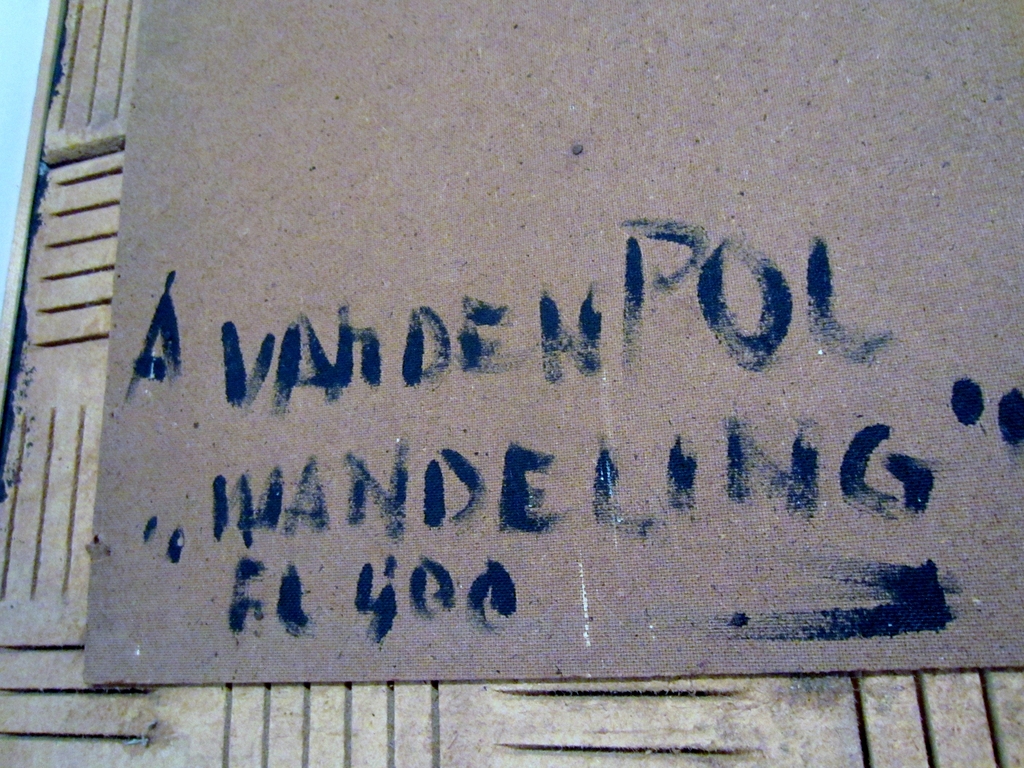 Albert van den Pol - groot werk op paneel - De Wandeling kopen? Bied vanaf 1!