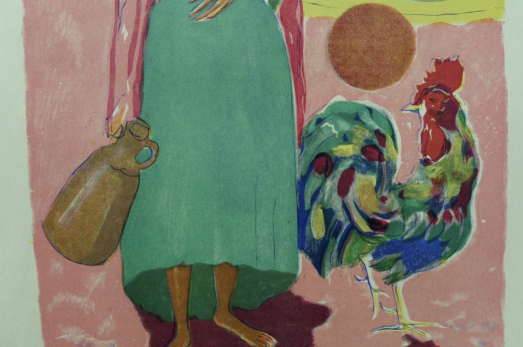 Kees van Dongen,Houtgravure ,''Farizade et l'oiseau parleur kopen? Bied vanaf 15!