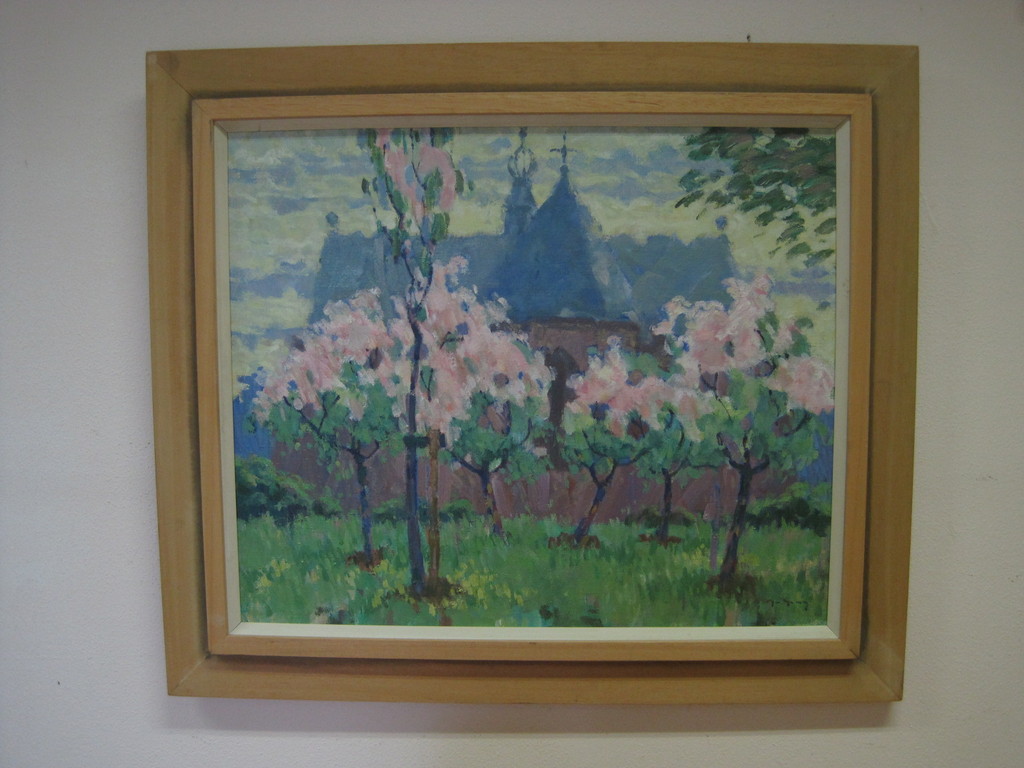 gesigneerd J. Gieling impressionistisch olieverf "kerk te Oosthuizen"  kopen? Bied vanaf 1!