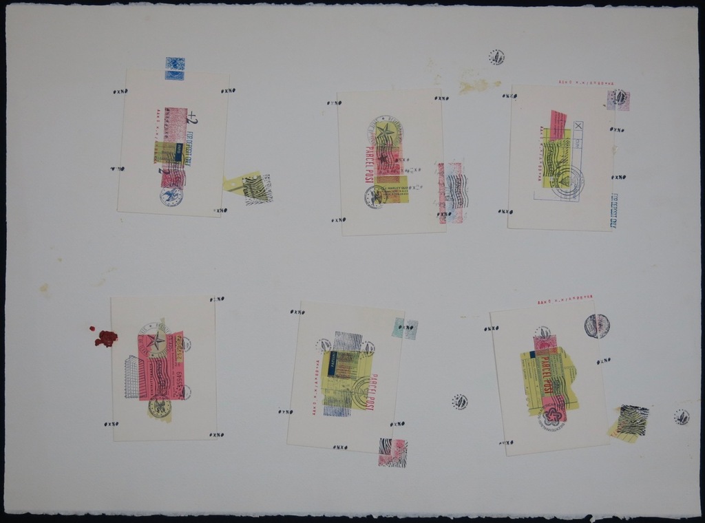 Liesbeth Giesberger: Collage op papier, Parcel Post kopen? Bied vanaf 20!