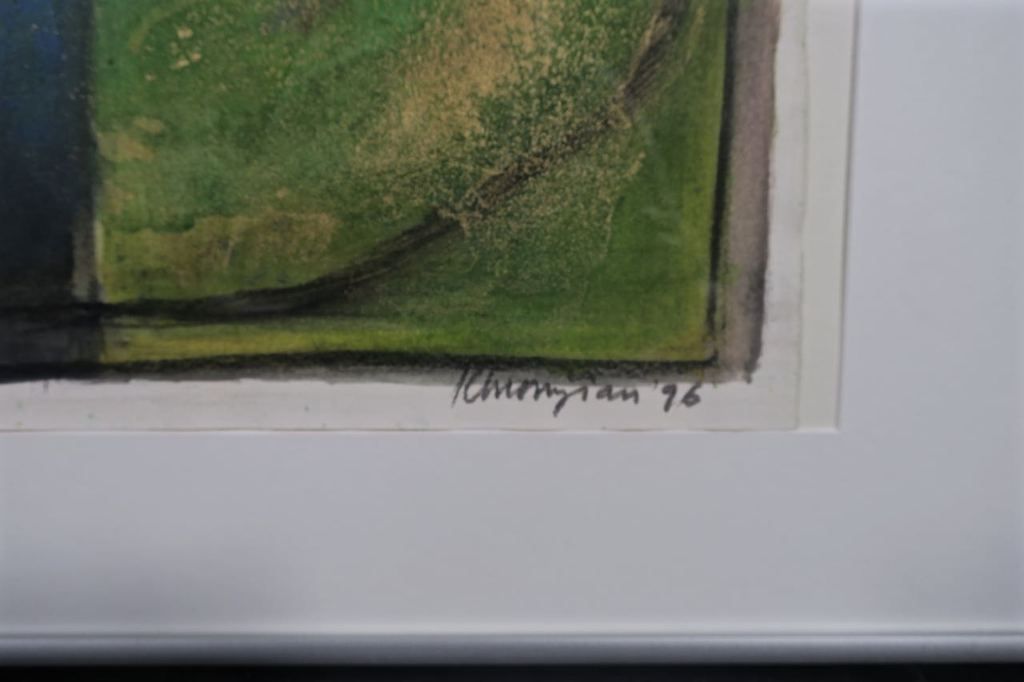 Krikor Momdjian: Gemengde techniek, Ikon ethre II - Ingelijst kopen? Bied vanaf 20!