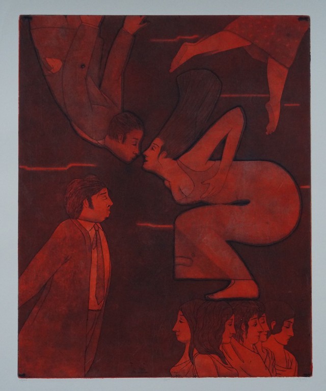 Mark Visione - gesigneerde ets - love verkocht voor € 35!