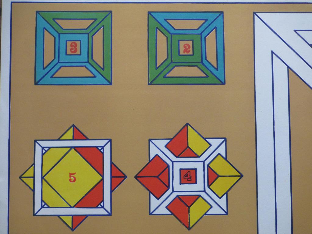 Mark Brusse, Kleurenlitho, 6 Kubussen kopen? Bied vanaf 40!