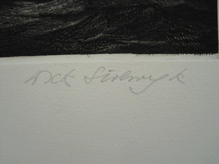 Dick Stolwijk (1931-) ets "Doggersbank 1978" 59/150 gesigneerd kopen? Bied vanaf 1!