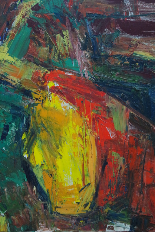 Piet MIDDELHOEK (Brielle 1930 - 2004) - olieverf op doek - abstractie compositie kopen? Bied vanaf 170!