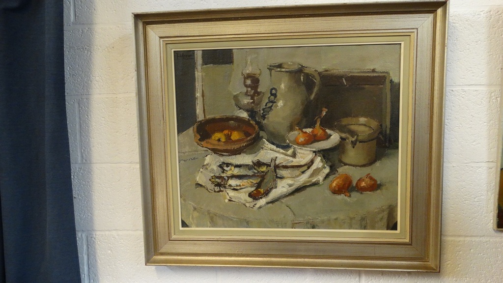 Jules de Cort "stilleven met haringen" verkocht voor € 170!