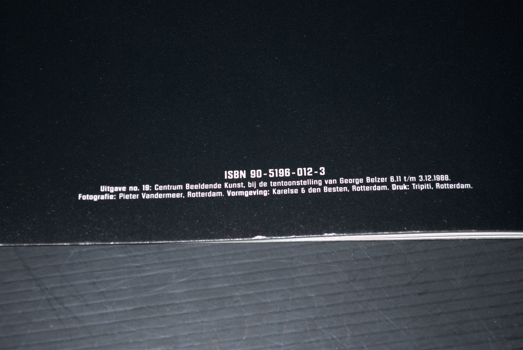 George Belzer - gesigneerde uitgave CBK tentoonstelling 1988 kopen? Bied vanaf 10!