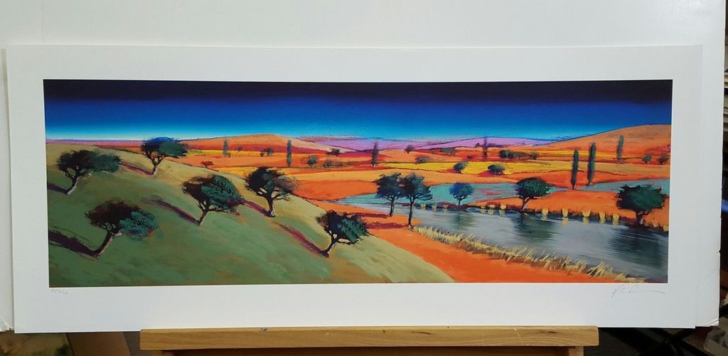 PAUL POWIS - COLORFUL WORLD, Litho, handgesigneerd en genummerd, oplage 250  verkocht voor € 46!