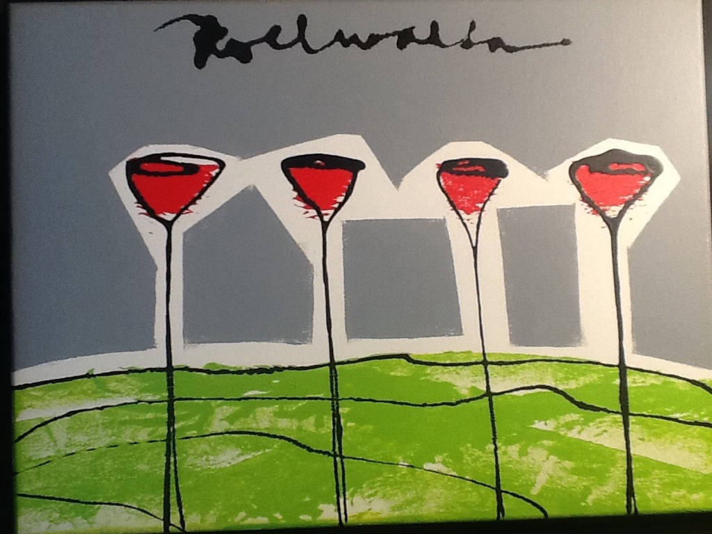 Roel Walta: acrylverf op linnen : 4 klaprozen  kopen? Bied vanaf 75!