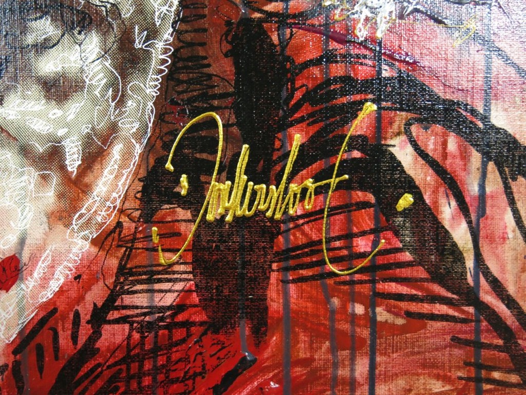 Peter Donkersloot: Handbewerkte Monoprint, The Joker (groot) kopen? Bied vanaf 350!