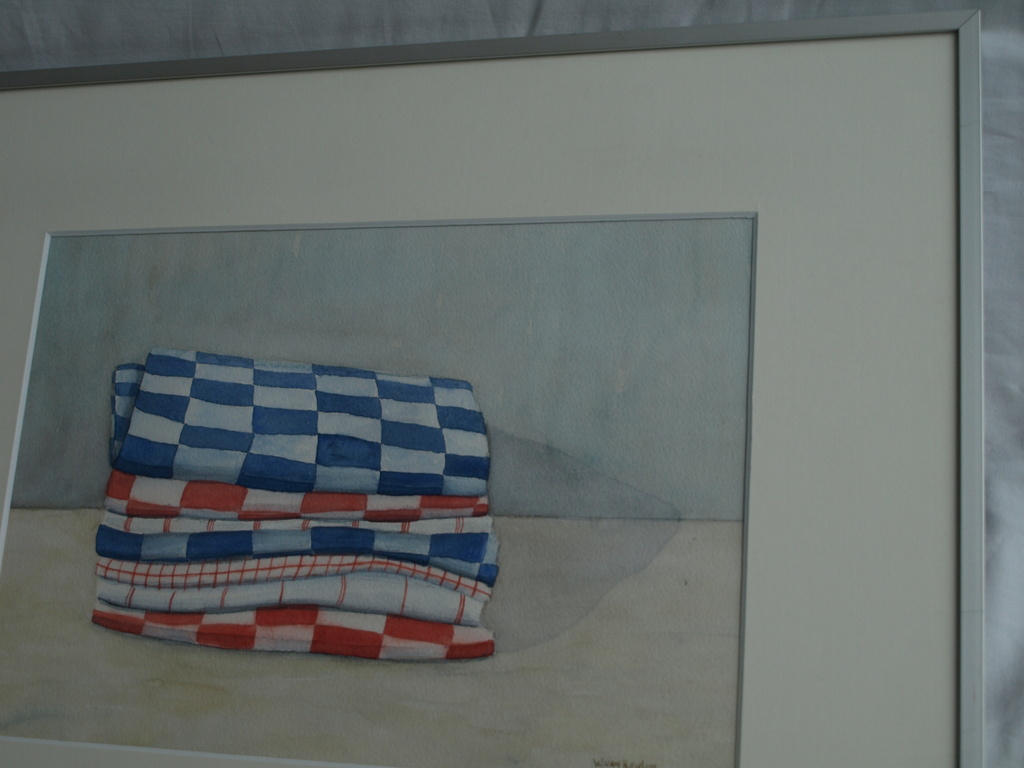 Wytske van Keulen : Aquarel , Theedoeken – gesigneerd & ingelijst kopen? Bied vanaf 1!