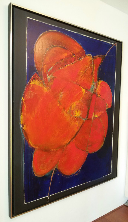 Arty Grimm - Abstract, olieverf op doek (prachtig ingelijst, zéér groot) kopen? Bied vanaf 975!