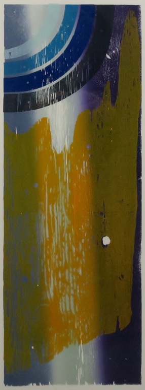 Joris Geurt: Houtsnede, Z.T. (geel) - Ingelijst kopen? Bied vanaf 20!