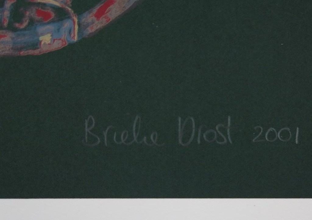Brieke Drost: Zeefdruk, Flesje (bloemenpatroon) kopen? Bied vanaf 1!