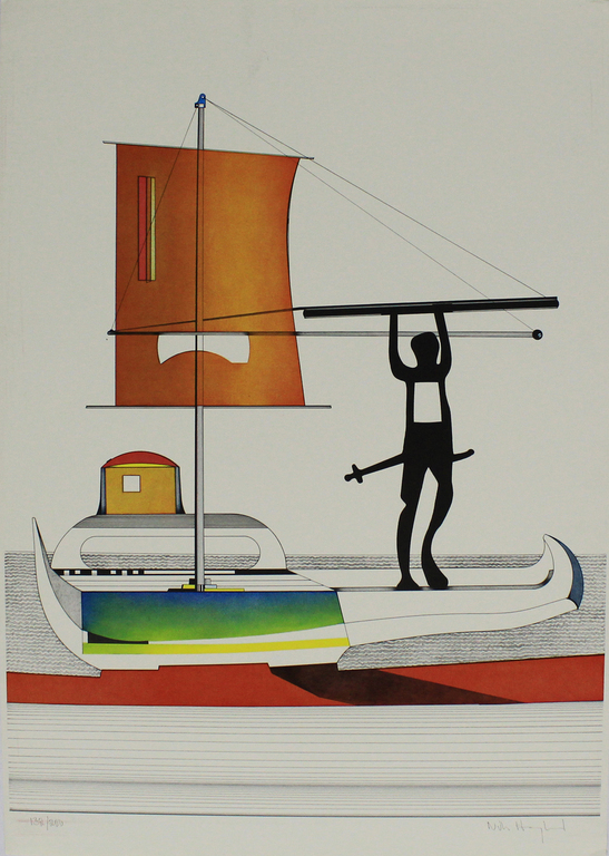 Nils Haglund - De Viking - Handgesigneerde kleuren lithografie kopen? Bied vanaf 20!