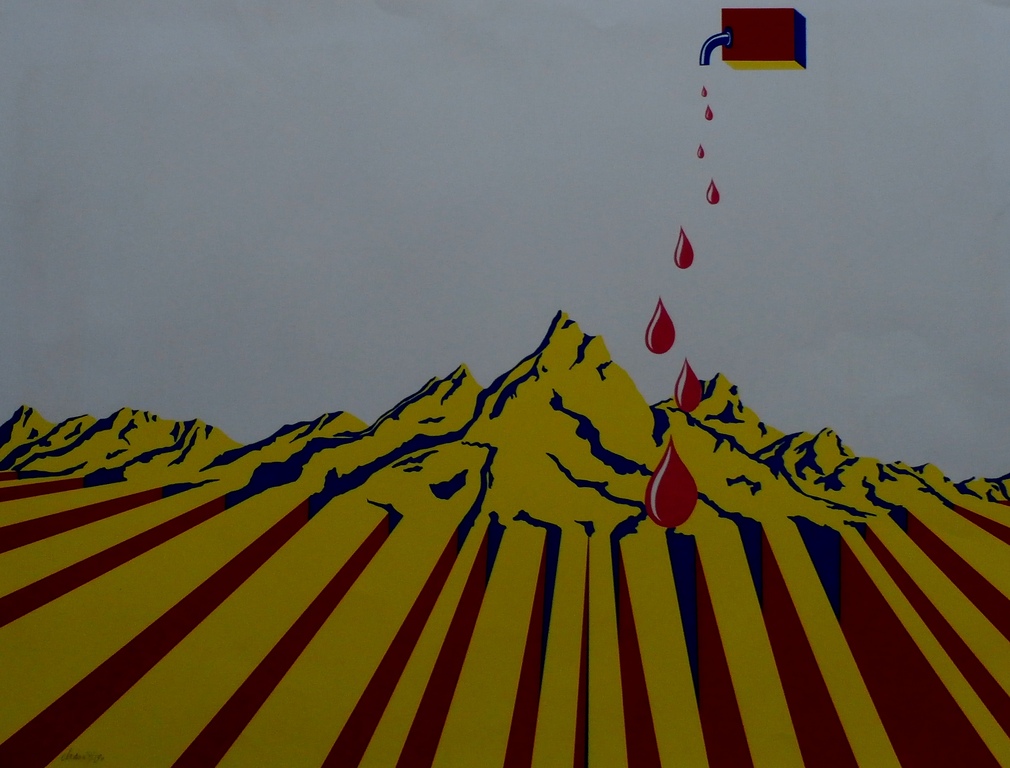 Etienne Elias, zeefdruk: Moonlandscape, handgesigneerd en genummerd kopen? Bied vanaf 75!